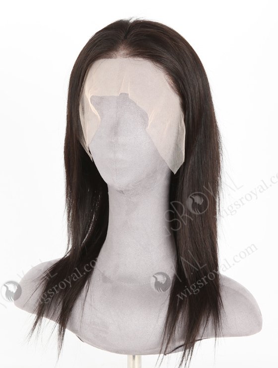 In Stock Indian Remy Hair 14" Straight Natural Color Lace Front Wig LLF-01009-20158
