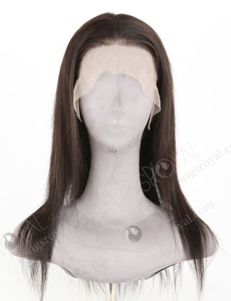 In Stock Indian Remy Hair 16" Straight Natural Color Lace Front Wig LLF-01010