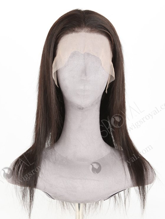 In Stock Indian Remy Hair 16" Straight Natural Color Lace Front Wig LLF-01010-20164