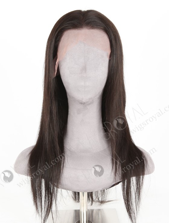 In Stock Indian Remy Hair 18" Straight Natural Color Lace Front Wig LLF-01005