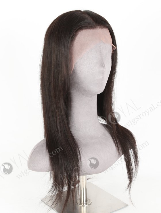 In Stock Indian Remy Hair 18" Straight Natural Color Lace Front Wig LLF-01005-20117
