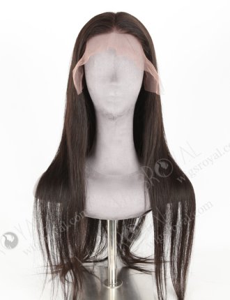 In Stock Indian Remy Hair 24" Straight Natural Color Lace Front Wig LLF-01008