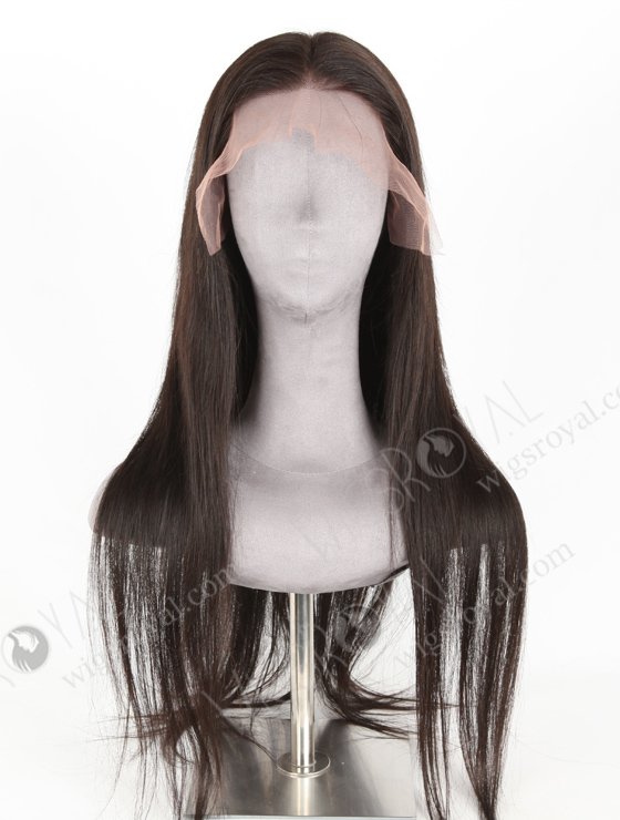 In Stock Indian Remy Hair 24" Straight Natural Color Lace Front Wig LLF-01008-20145