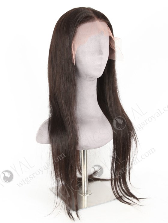 In Stock Indian Remy Hair 24" Straight Natural Color Lace Front Wig LLF-01008-20150