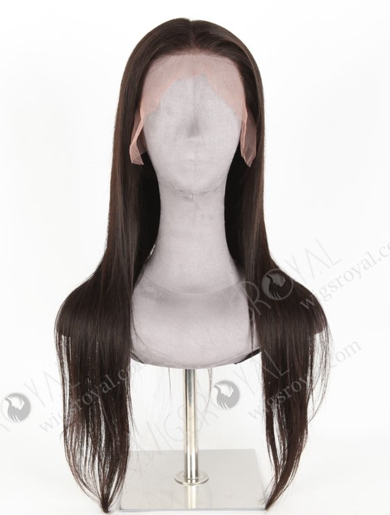 In Stock Indian Remy Hair 22" Straight Natural Color Lace Front Wig LLF-01007-20134