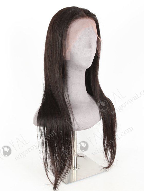 In Stock Indian Remy Hair 22" Straight Natural Color Lace Front Wig LLF-01007-20138