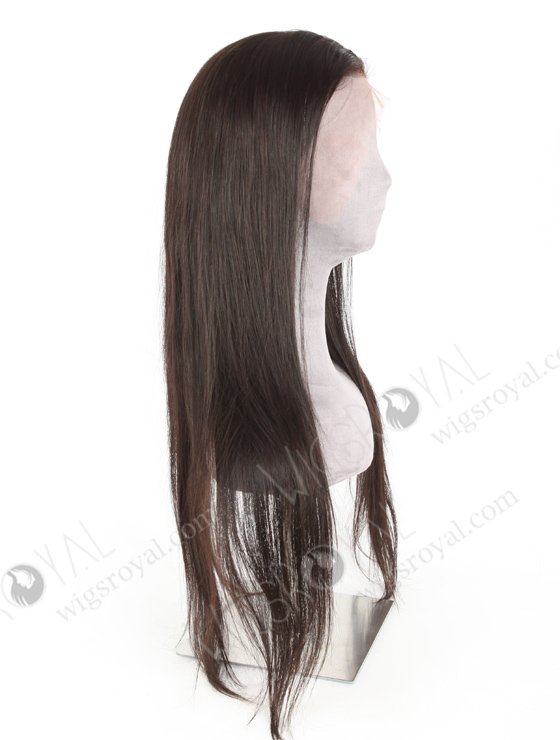 In Stock Indian Remy Hair 22" Straight Natural Color Lace Front Wig LLF-01007-20140