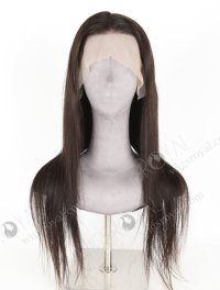 In Stock Indian Remy Hair 22" Straight Natural Color Lace Front Wig LLF-01013