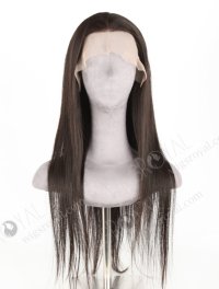 In Stock Indian Remy Hair 24" Straight Natural Color Lace Front Wig LLF-01014