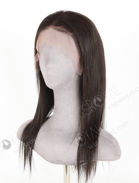 In Stock Indian Remy Hair 16" Straight Natural Color Lace Front Wig LLF-01004-20106