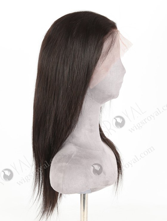 In Stock Indian Remy Hair 16" Straight Natural Color Lace Front Wig LLF-01004-20109