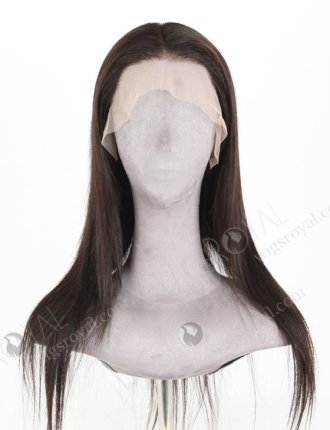 In Stock Indian Remy Hair 18" Straight Natural Color Lace Front Wig LLF-01011