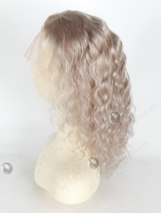 In Stock Brazilian Virgin Hair 12" Deep Body Wave Grey Color Lace Front Wig MLF-04032-20366