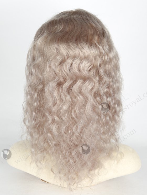 In Stock Brazilian Virgin Hair 12" Deep Body Wave Grey Color Lace Front Wig MLF-04032-20369