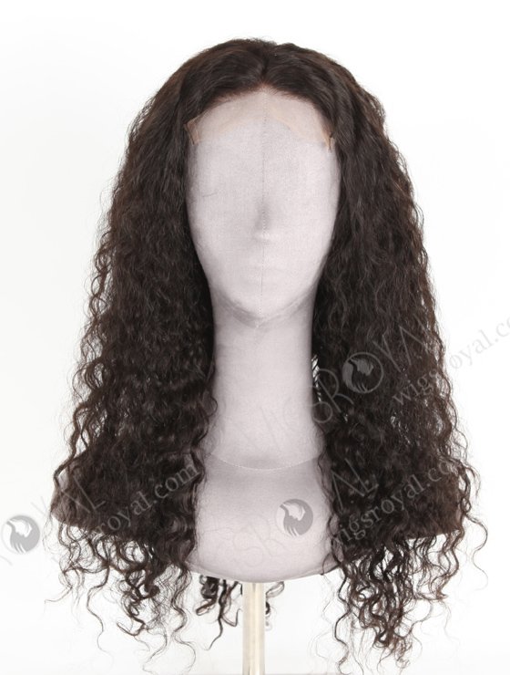 In Stock Indian Remy Hair 22" Natural Curly Natural Color 5"×5" HD Lace Closure Wig CW-01033-20388
