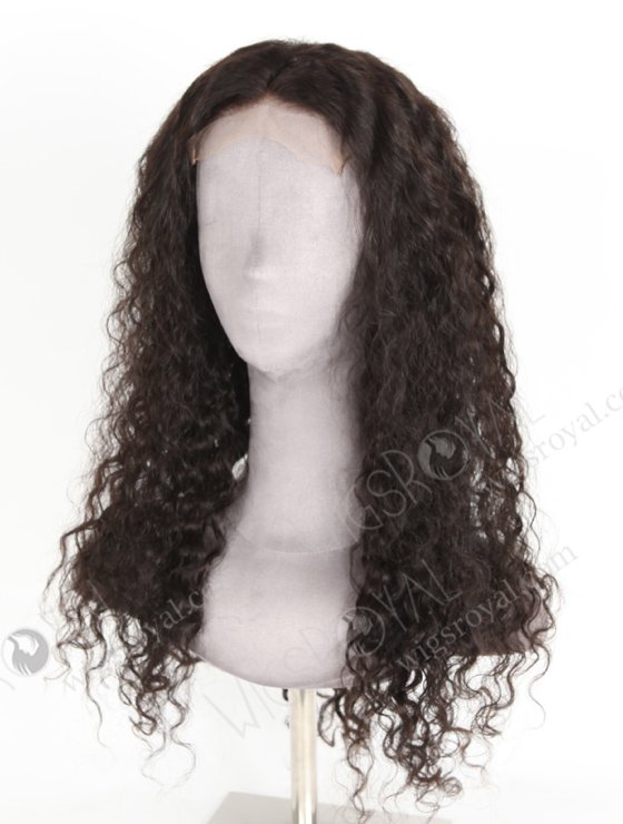 In Stock Indian Remy Hair 22" Natural Curly Natural Color 5"×5" HD Lace Closure Wig CW-01033-20390
