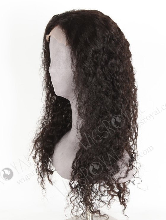 In Stock Indian Remy Hair 22" Natural Curly Natural Color 5"×5" HD Lace Closure Wig CW-01033-20391