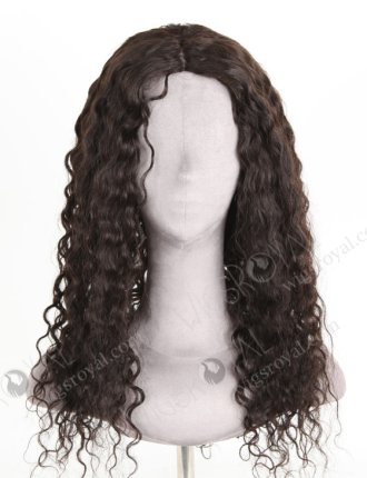 In Stock Brazilian Virgin Hair 20" Natural Curly Natural Color Silk Top Glueless Wig GL-04071