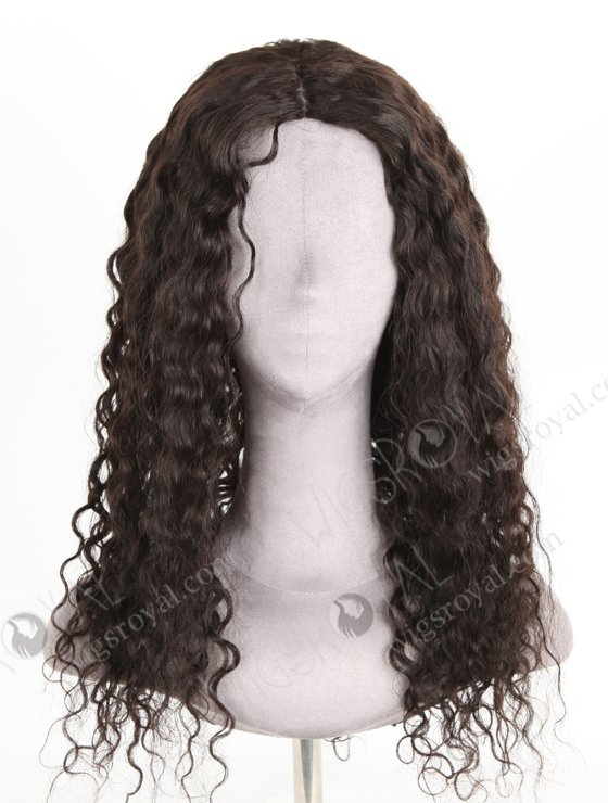 In Stock Brazilian Virgin Hair 20" Natural Curly Natural Color Silk Top Glueless Wig GL-04071-20422