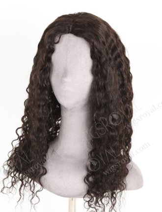 In Stock Brazilian Virgin Hair 20" Natural Curly Natural Color Silk Top Glueless Wig GL-04071