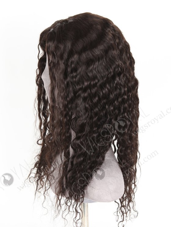 In Stock Brazilian Virgin Hair 20" Natural Curly Natural Color Silk Top Glueless Wig GL-04071-20430