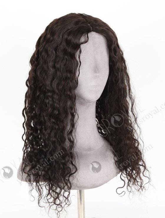 In Stock Brazilian Virgin Hair 20" Natural Curly Natural Color Silk Top Glueless Wig GL-04071-20431