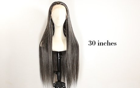  30 Inch Long Human Hair Wig - (JQ-122183-1)