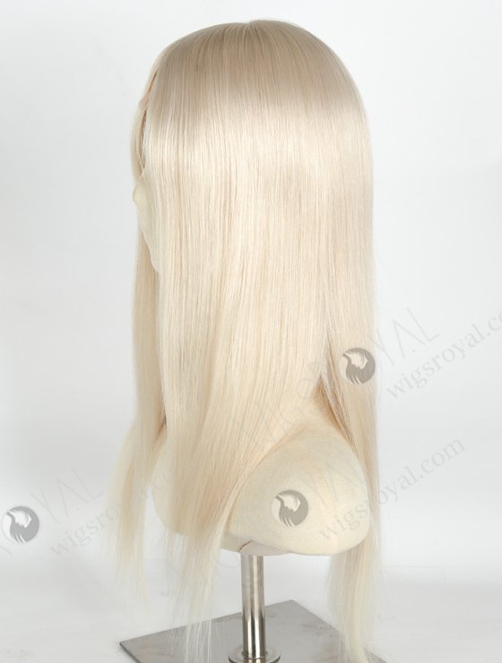 Beautiful Long White Hair Wig Best Human Hair Wigs Websites | In Stock European Virgin Hair 18" Straight White Color Lace Front Silk Top Glueless Wig GLL-08040-20584