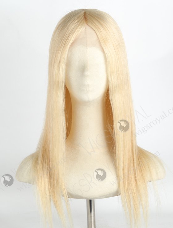 Blonde 613 Best Human Hair Wigs Online | In Stock European Virgin Hair 18" Straight 613# Color Lace Front Silk Top Glueless Wig GLL-08042-20590