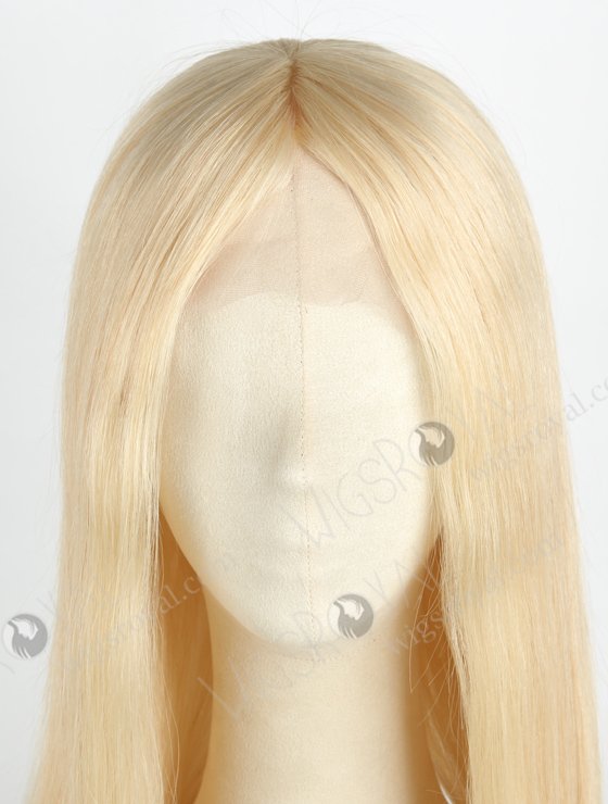 Blonde 613 Best Human Hair Wigs Online | In Stock European Virgin Hair 18" Straight 613# Color Lace Front Silk Top Glueless Wig GLL-08042-20591