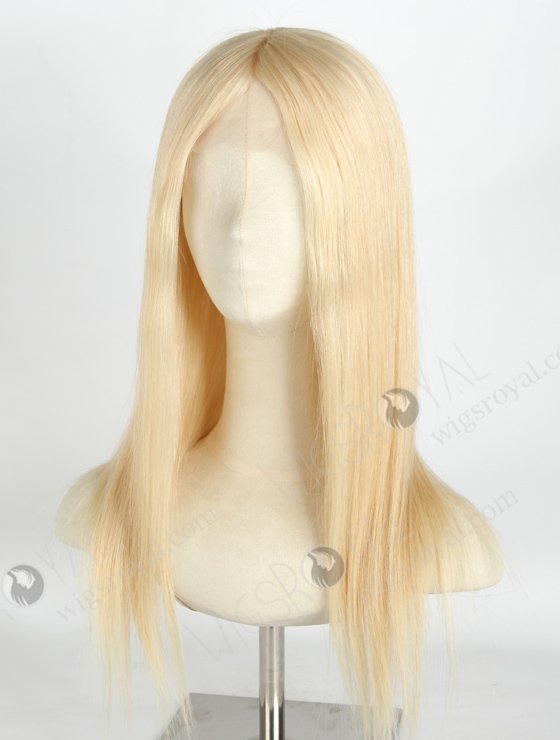 Blonde 613 Best Human Hair Wigs Online | In Stock European Virgin Hair 18" Straight 613# Color Lace Front Silk Top Glueless Wig GLL-08042-20592