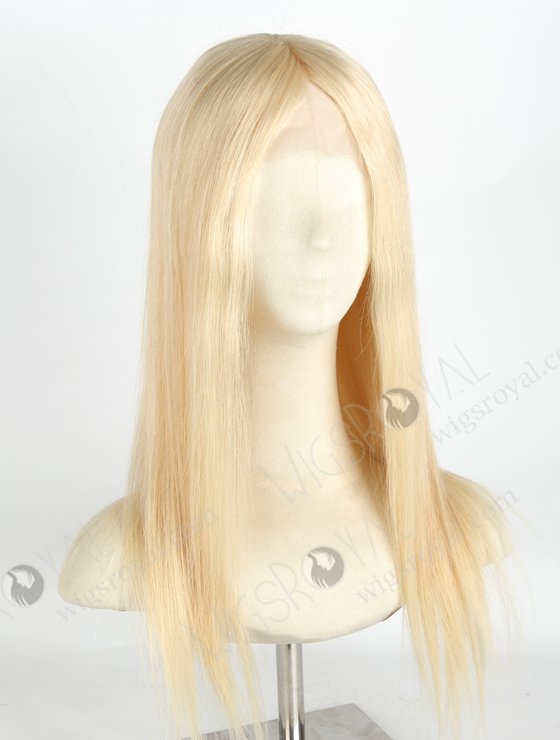 Blonde 613 Best Human Hair Wigs Online | In Stock European Virgin Hair 18" Straight 613# Color Lace Front Silk Top Glueless Wig GLL-08042-20593