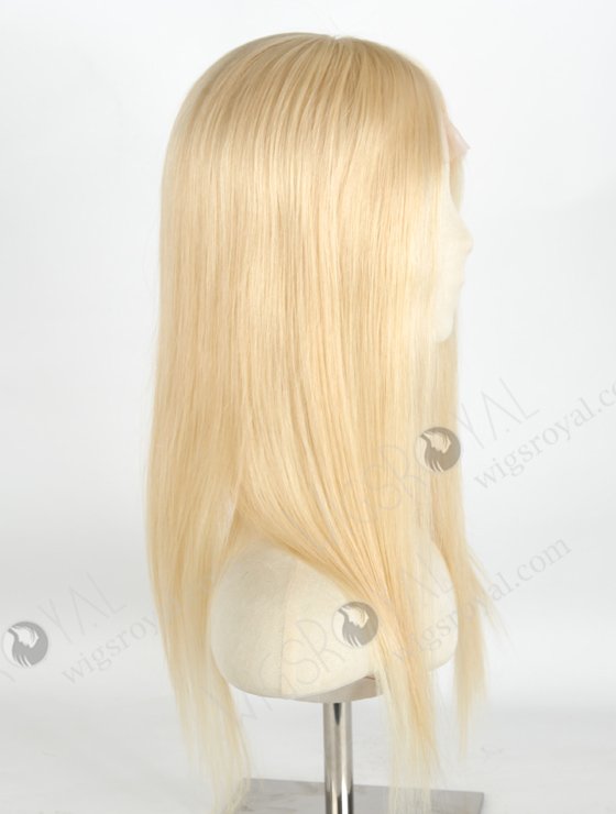 Blonde 613 Best Human Hair Wigs Online | In Stock European Virgin Hair 18" Straight 613# Color Lace Front Silk Top Glueless Wig GLL-08042-20595