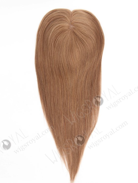 Natural Looking Best Hair Toppers for Women's Thinning Hair | In Stock 5.5"*6" European Virgin Hair 16" Straight Color 9# Silk Top Hair Topper-036-20629