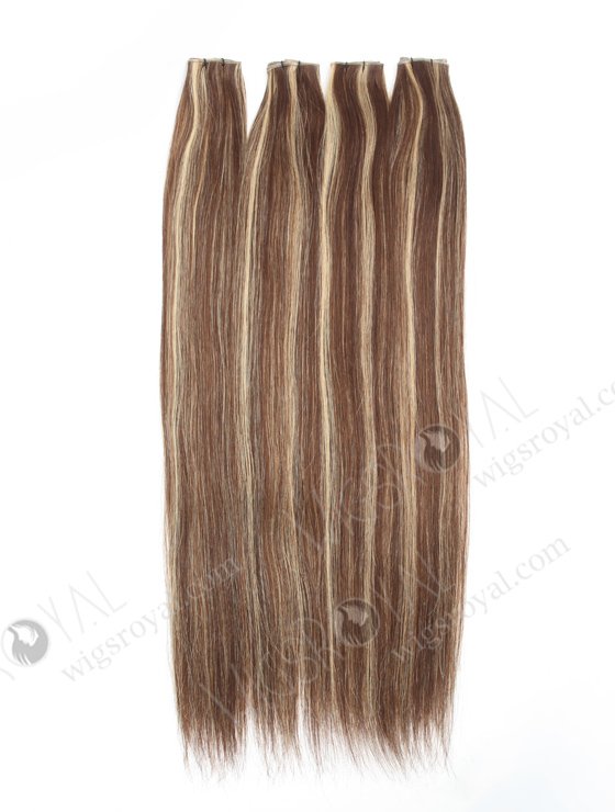 Highlight color human hair extensions seamless virgin genius weft WR-GW-011-20765
