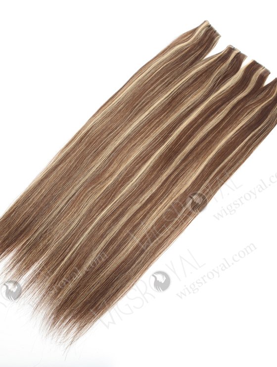 Highlight color human hair extensions seamless virgin genius weft WR-GW-011-20766