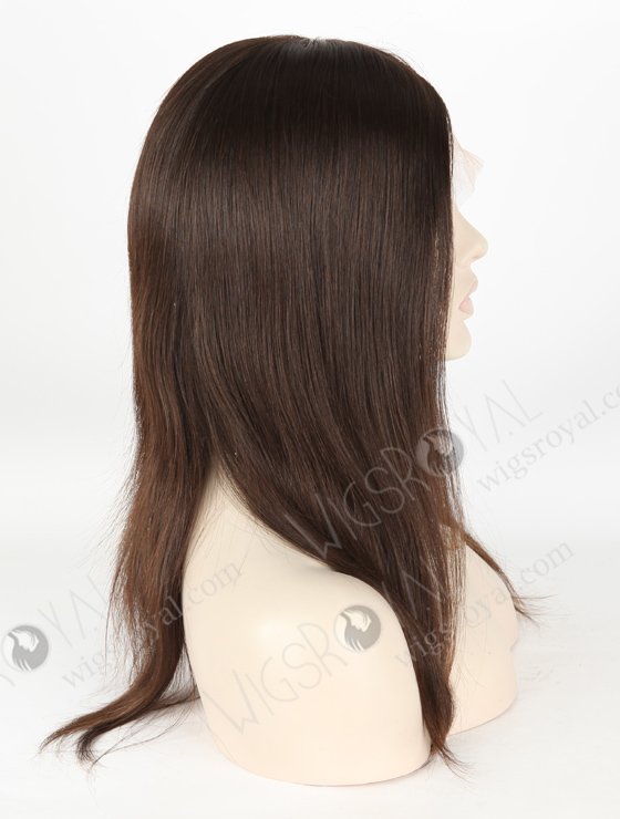 Wholesale Human Hair Wigs 14 Inch High Quality Unprocessed Natural Brown Hair Glueless Silk Top Wigs GLL-08052-20817