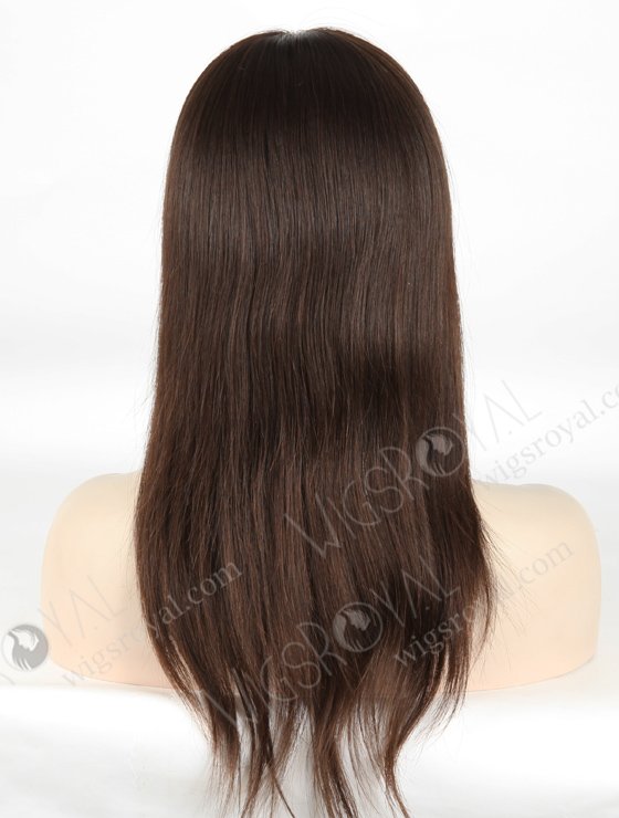 Wholesale Human Hair Wigs 14 Inch High Quality Unprocessed Natural Brown Hair Glueless Silk Top Wigs GLL-08052-20818