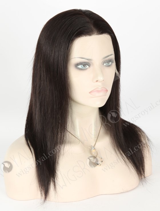 Off Black Hair Color Silky Straight European Human Hair Full Lace Wig For White Women WR-LW-133-21010