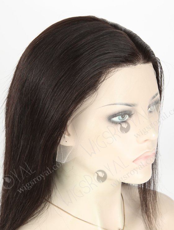 Off Black Hair Color Silky Straight European Human Hair Full Lace Wig For White Women WR-LW-133-21009