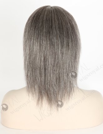 Grey Color Yaki Pure Mongolian Virgin Short Hair Full Lace Wig WR-LW-130