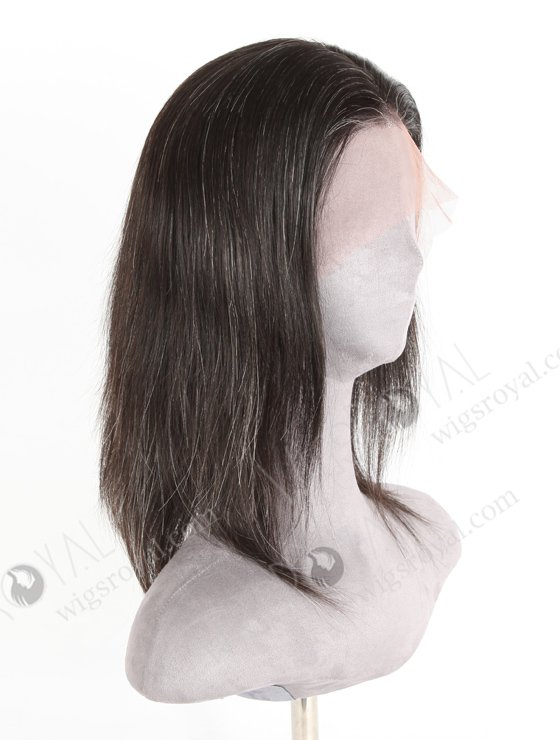 Grey Color Short Brazilian Human Hair Full Lace Wig For Free Parting WR-LW-131-20983