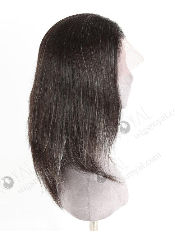 Grey Color Short Brazilian Human Hair Full Lace Wig For Free Parting WR-LW-131-20984