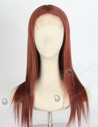 Reddish Brown Color Straight Brazilian Virgin Hair Lace Front Wig WR-CLF-032