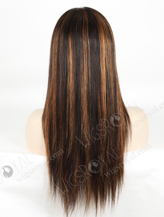 Natural Color Highlight 33# 18'' Indian Remy Hair Lace Front Wig WR-CLF-033-21104