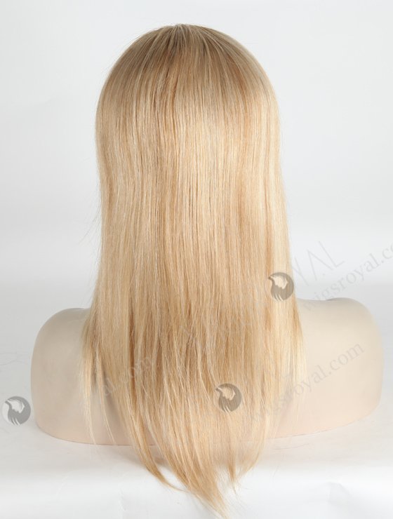 The Perfect Highlight White Color Straight PU Wig With Bangs WR-MOW-018-21164