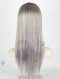 Grey Color Highlight Purple 16'' European Virgin Hair Lace Front Wig WR-CLF-026