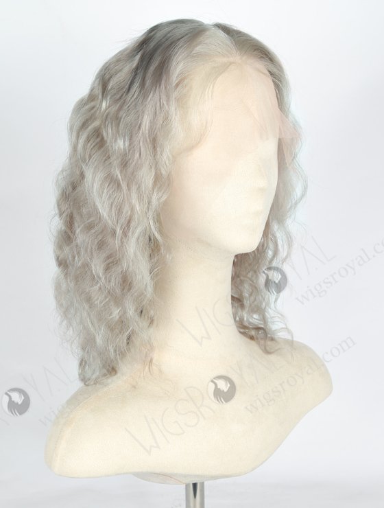 Lace Front Wig Grey Color Deep Body Wave With Elastic Band WR-CLF-034-21113