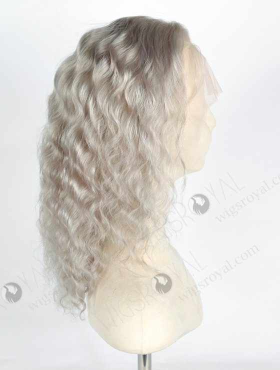 Lace Front Wig Grey Color Deep Body Wave With Elastic Band WR-CLF-034-21114