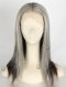 Knotless Scalp Replica Part Grey Color 100% European Human Hair Silk Top Full Lace Wig WR-ST-054